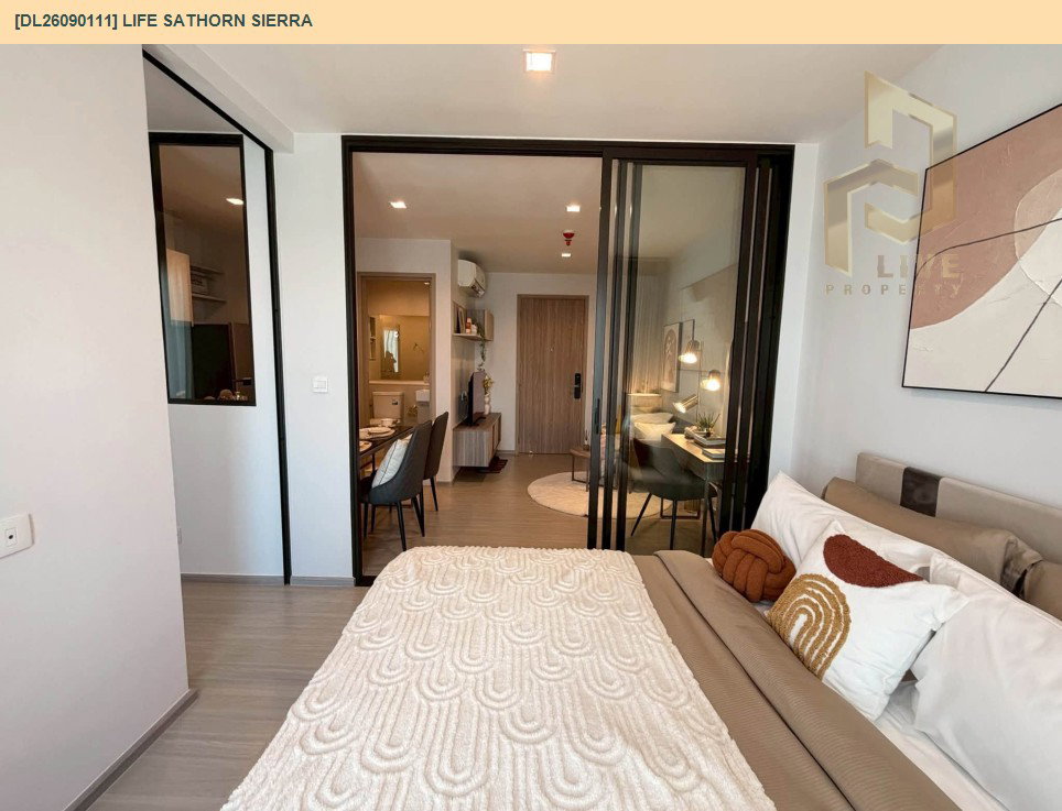 รูป DL26090111 ให้เช่าคอนโด ไลฟ์ สาทร เซียร์รา (Life Sathorn Sierra) ใกล้ BTS ตลาดพลู พร้อมเข้าอยู่ โทรด่วน 0638692663 LineID @952jdxxk - รูปที่ 6/16