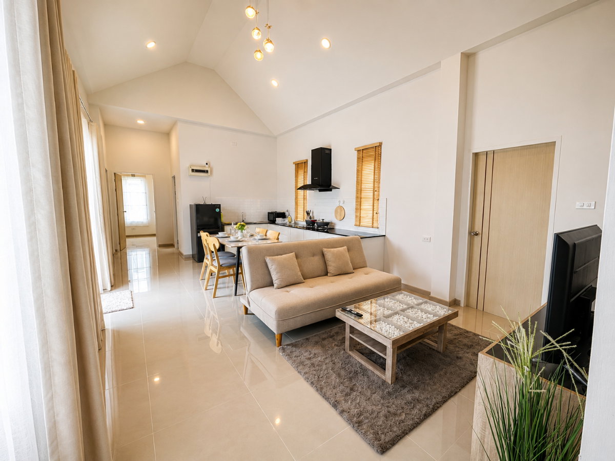 รูป 🏡 ให้เช่าบ้านพูลวิลล่าส่วนตัว พร้อมสระ วิวดอย และรับสัตว์เลี้ยง!   - รูปที่ 3/12