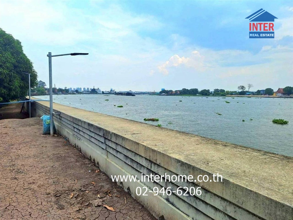 รูป ที่ดินเปล่า 3 ไร่ 263.9 ตร.ว. ที่ดินติดแม่น้ำเจ้าพระยา เมืองปทุมธานี ใกล้วัดเทียนถวาย - รูปที่ 11/19