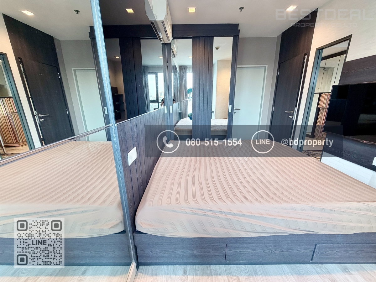 รูป Bestdeal ให้เช่า 1 ห้องนอน 31ตรม.ราคา 16,000/เดือนเท่านั้น เฟอร์นิเจอร์และเครื่องใช้ไฟฟ้าครบ“IDEO MOBI RAMA 9” ใกล้MRT และ เซ็นทรัลพระราม 9 - รูปที่ 7/12