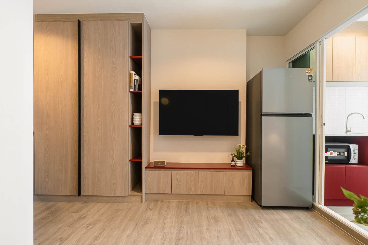 รูป [VR0785] 🔥 13,000/เดือน | Regent Home Bangna วิวสระว่ายน้ำ 28 ตร.ม. 1 ห้องนอน แต่งครบพร้อมอยู่ ใกล้ BTS บางนา! 🔥 - รูปที่ 9/9