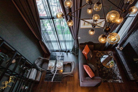 For rent condo C EKKAMAI Building 1, Floor 40,Duplex, Room size 34.00 sqm