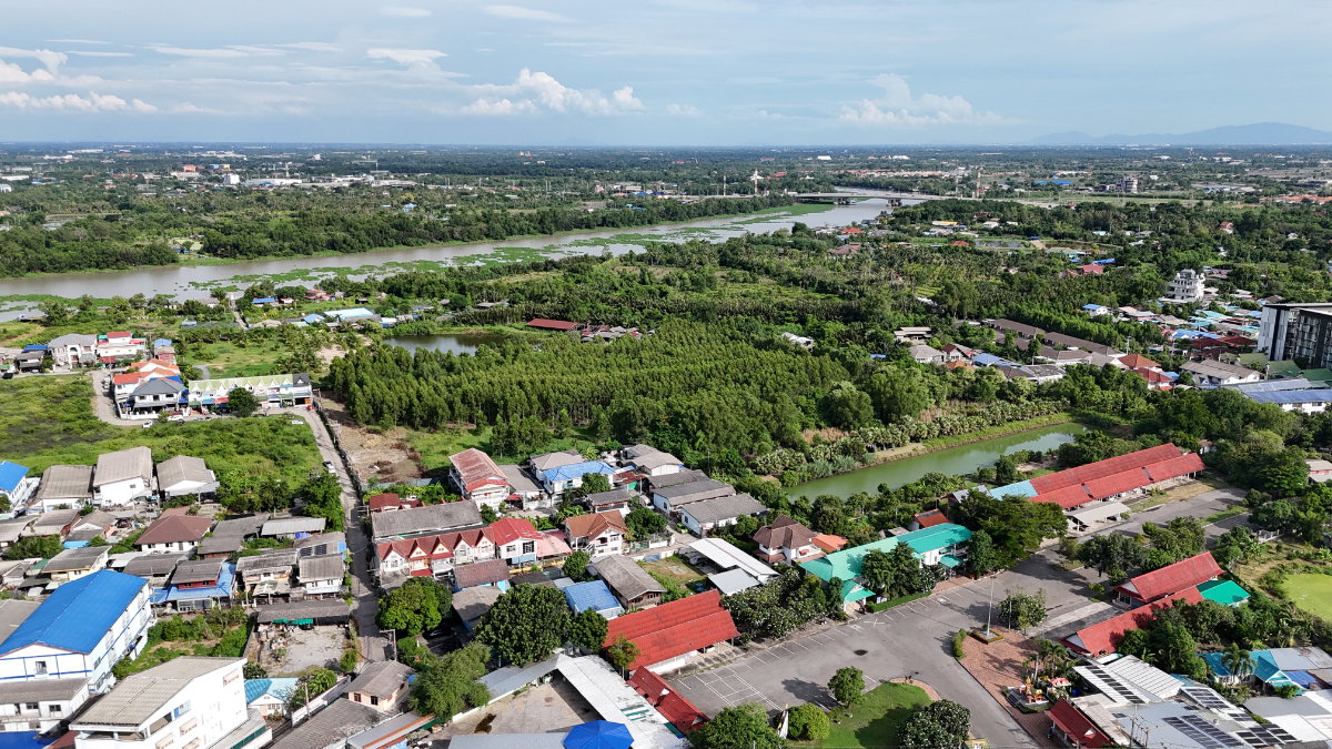 รูป  ขายที่ดินแปลงใหญ่ 10 ไร่ ใจกลางเมืองฉะเชิงเทราทางไปวัดหลวงพ่อโสธร - รูปที่ 4/6