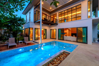 บ้านเดี่ยว ภูเก็ต : ขายพูลวิลล่า Vinzita Villas ป่าสัก ภูเก็ต Modern Tropical | 3 ห้องนอน 4 ห้องน้ำ สระส่วนตัว พร้อมเข้าอยู่ 19.8 ล้านบาท