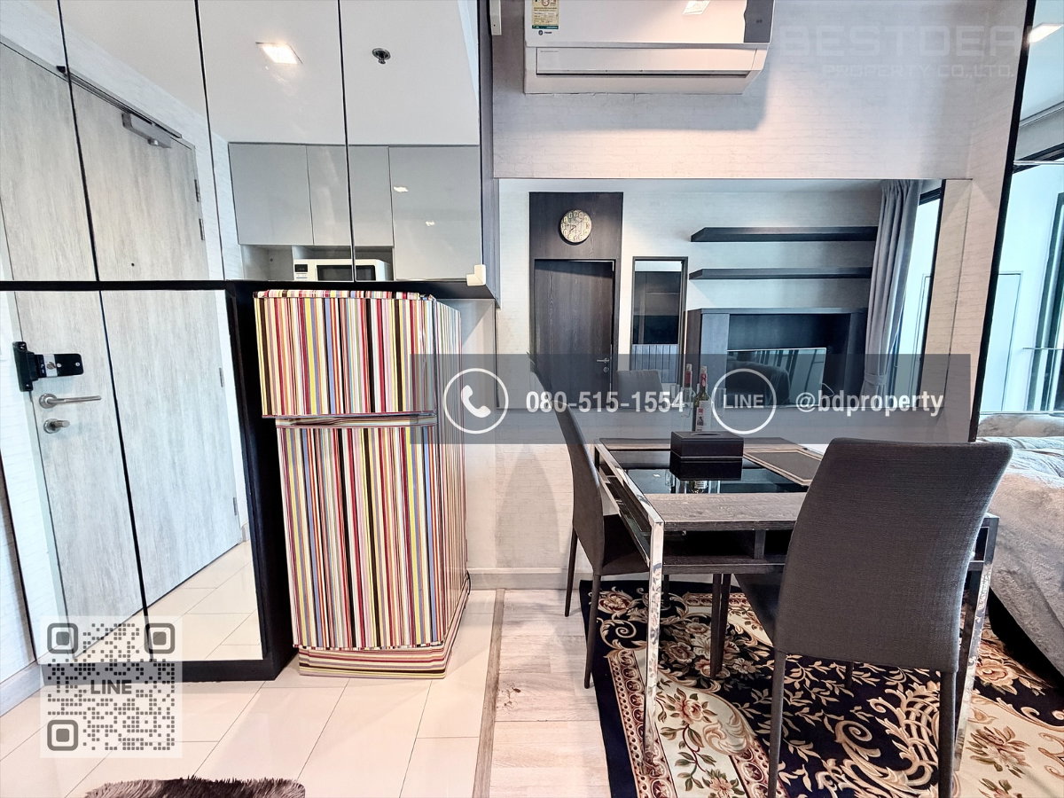 รูป Bestdeal ให้เช่า 1 ห้องนอน 31ตรม.ราคา 16,000/เดือนเท่านั้น เฟอร์นิเจอร์และเครื่องใช้ไฟฟ้าครบ“IDEO MOBI RAMA 9” ใกล้MRT และ เซ็นทรัลพระราม 9 - รูปที่ 9/12