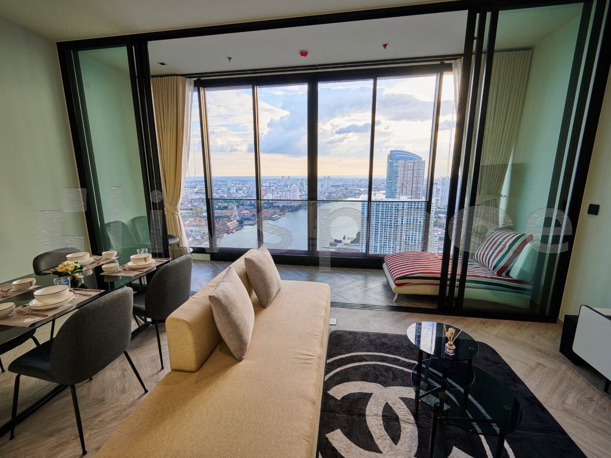 รูป ▚ L0JCK5ツ ให้เช่า: Chapter Charoennakhon Riverside 2 Bed 78.8ตร.ม. วิวแม่น้ำเจ้าพระยา แต่งครบจัดเต็ม คอนโดใหม่ส่วนกลางอลังการ✨ - รูปที่ 4/13