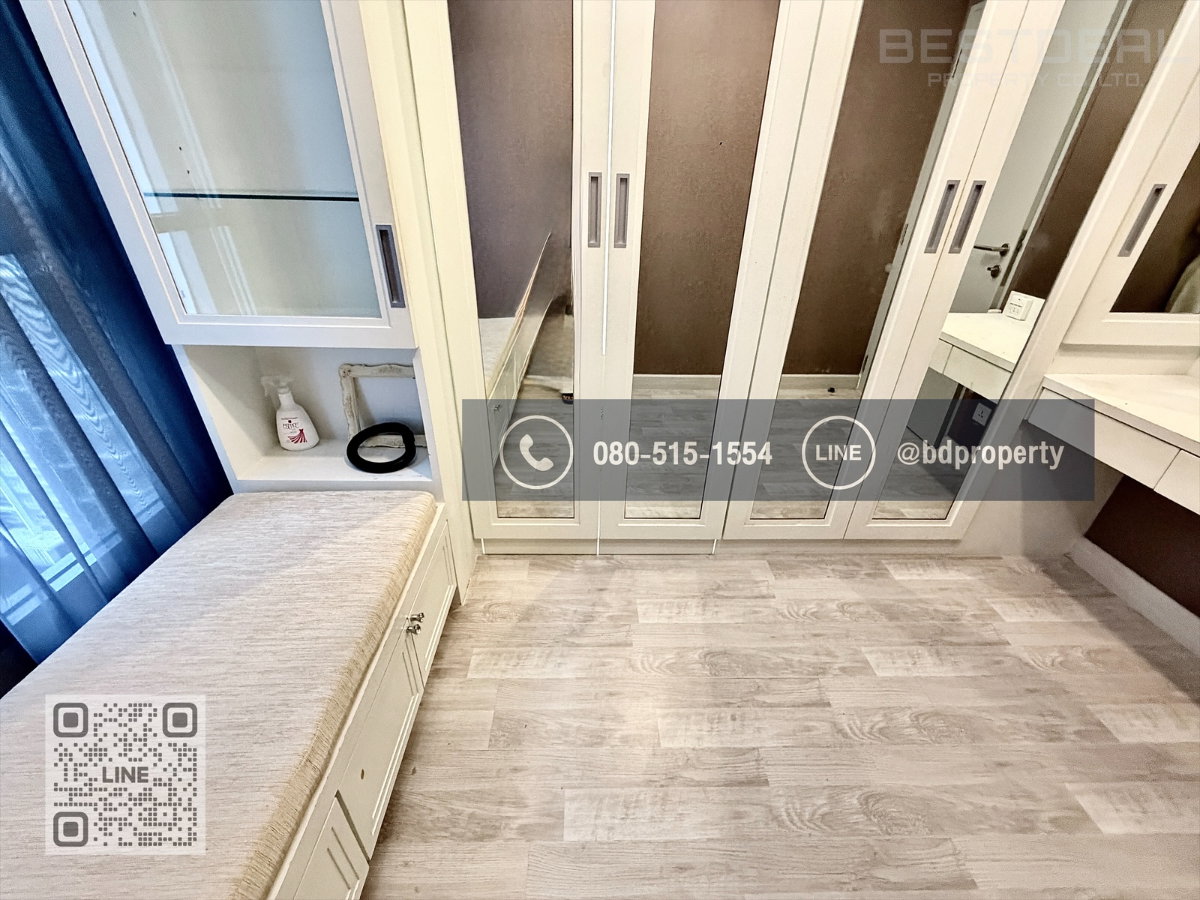 รูป Bestdeal ให้เช่า ขนาด 2 ห้องนอน 55 sqm.เฟอร์นิเจอร์และเครื่องใช้ไฟฟ้าครบพร้อมเข้าอยู่ 25,000 บาท/เดือน “IDEO MOBI RAMA 9” ใกล้MRTและเซ็นทรัลพระราม 9  - รูปที่ 10/15