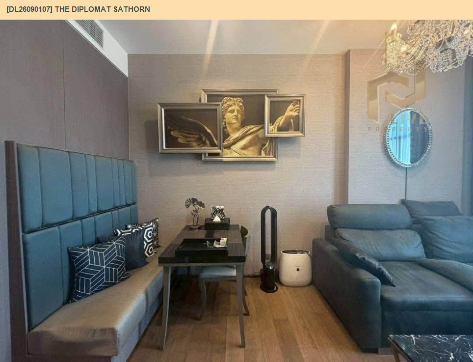 รูป DL26090107 ให้เช่าคอนโด เดอะ ดิโพลแมท สาทร (The Diplomat Sathorn) ใกล้ BTS สุรศักดิ์ พร้อมเข้าอยู่ โทรด่วน 0614453194 LineID @952jdxxk - รูปที่ 13/13