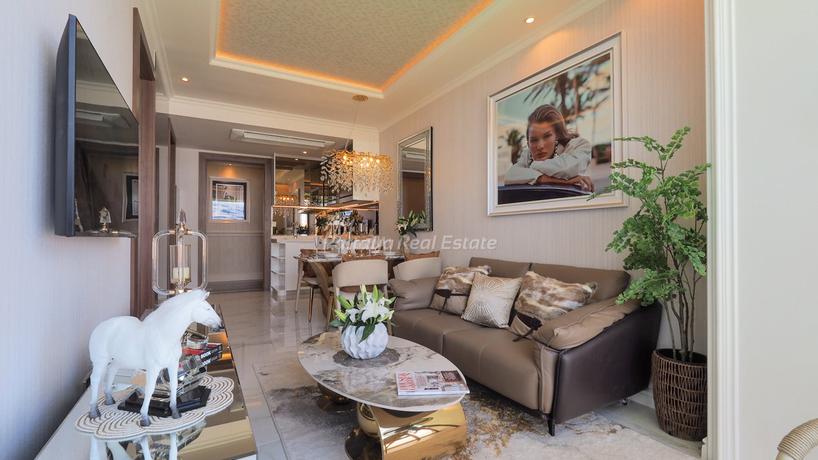 รูป 🛏️ 1 ห้องนอน - 🛁 1 ห้องน้ำ - 🏙️ Sea View - 🇹🇭 ชื่อไทย - 🏢 The Riviera Malibu Residences Pattaya - รหัส: RMB13 - รูปที่ 8/12