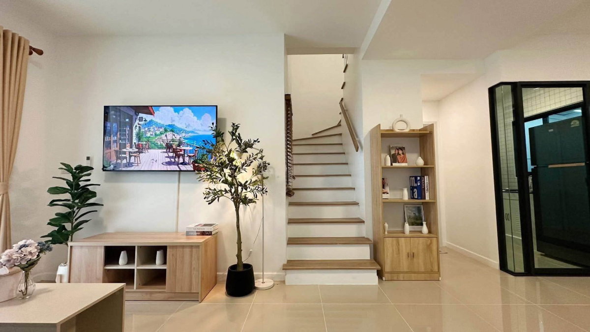 รูป ให้เช่า บ้านทาวน์โฮมสองชั้น หมู่บ้านพฤกษาวิลล์ 120 สนามบินเชียงใหม่ (R1472) T.0946511456 - รูปที่ 7/24
