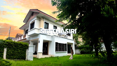 Houses for rent : 🏡 Corner Single House for Rent at Setthasiri Sanambinnam 🌟 Line @steadfastre