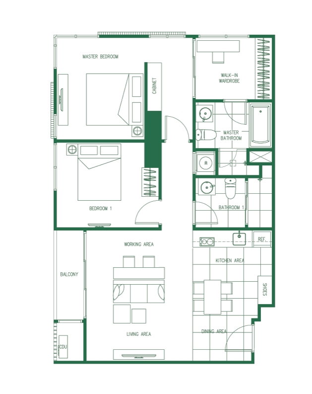 picture  XT Phayathai Spacious 2beds(King&Queen bed) 2baths+🛀 1Dressing room Take Baiyoke Sky View  - 15/15