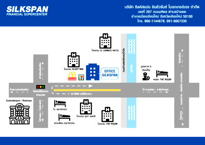 เช่าอาคารพาณิชย์ เชียงใหม่ : ให้เช่าพื้นที่ออฟฟิศ อาคารพานิชย์ 3 ชั้น พร้อมเข้าใช้งาน