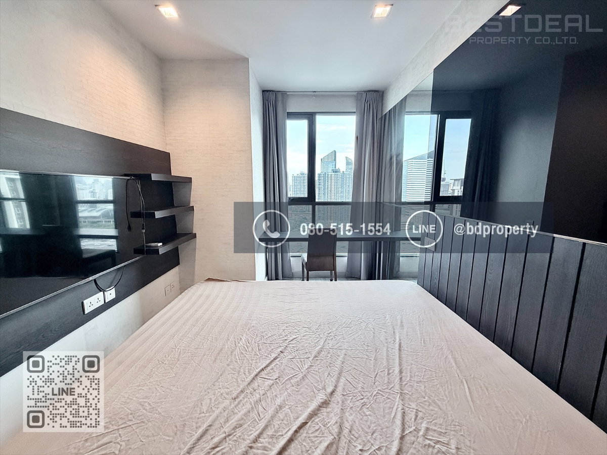 รูป Bestdeal ให้เช่า 1 ห้องนอน 31ตรม.ราคา 16,000/เดือนเท่านั้น เฟอร์นิเจอร์และเครื่องใช้ไฟฟ้าครบ“IDEO MOBI RAMA 9” ใกล้MRT และ เซ็นทรัลพระราม 9 - รูปที่ 6/12