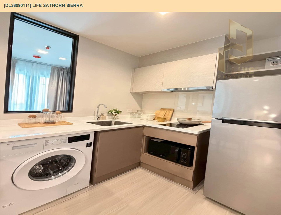 รูป DL26090111 ให้เช่าคอนโด ไลฟ์ สาทร เซียร์รา (Life Sathorn Sierra) ใกล้ BTS ตลาดพลู พร้อมเข้าอยู่ โทรด่วน 0638692663 LineID @952jdxxk - รูปที่ 10/16