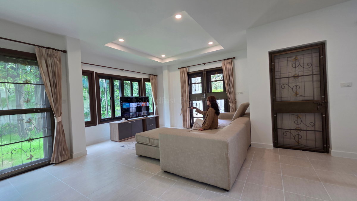 รูป 🏡 ให้เช่าบ้านเดี่ยวหลังมุม เศรษฐสิริ สนามบินน้ำ 🌟 Line @steadfastre - รูปที่ 5/19