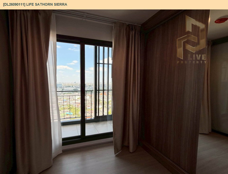 รูป DL26090111 ให้เช่าคอนโด ไลฟ์ สาทร เซียร์รา (Life Sathorn Sierra) ใกล้ BTS ตลาดพลู พร้อมเข้าอยู่ โทรด่วน 0638692663 LineID @952jdxxk - รูปที่ 7/16
