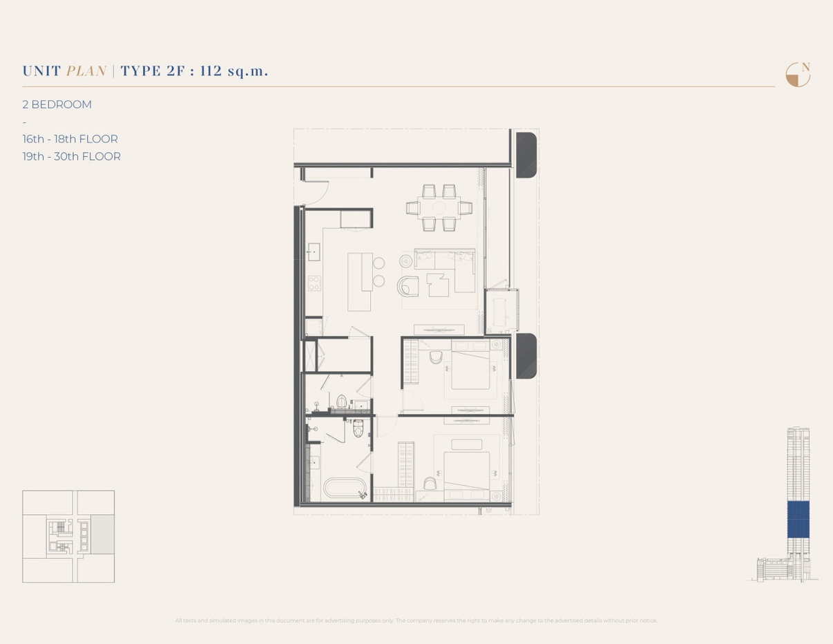 picture KingsQuare Residence 2 bedrooms, for sale - 5/11