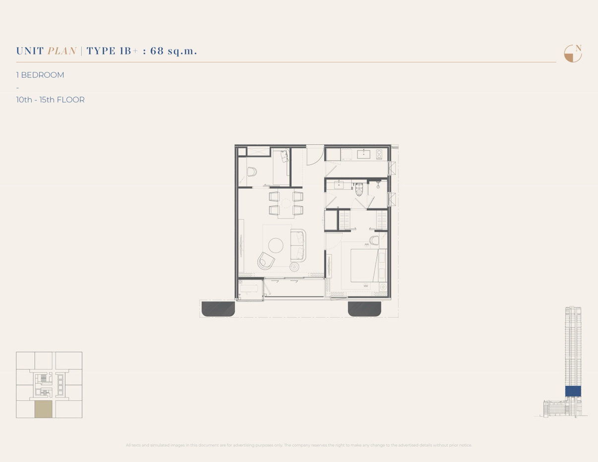picture KingsQuare Residence 1 bedroom, for sale - 11/12
