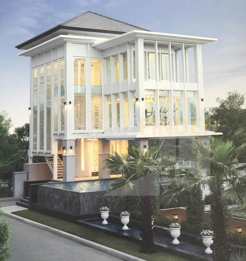 รูป Baan Klang Krung Sathorn-Charoenrat 3 bedrooms, for rent - รูปที่ 1/7