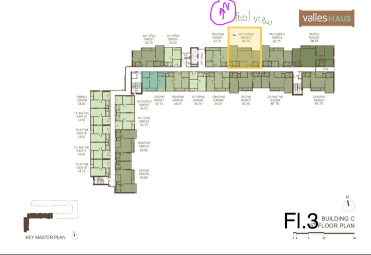 รูป Sell Valles Haus (pet) 2BR 62.75 (north) วิวสวน 💕 ราคาดีมาก - รูปที่ 3/4