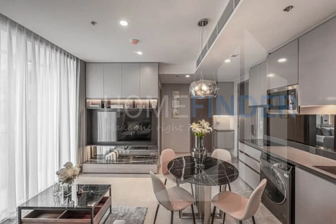 รูป THE EXTRO Phayathai - Rangnam 2 bedrooms, for rent - รูปที่ 2/3