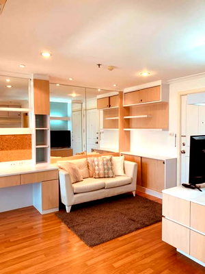 Condos for rent : 1Bed | 1Bath | MRT Phra Ram 9 | 34sqm | THB 18,500/mo | Fl.20 — Lumpini Place Rama 9 Bangkok