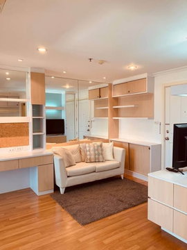 1Bed | 1Bath | MRT Phra Ram 9 | 34sqm | THB 18,500/mo | Fl.20 — Lumpini Place Rama 9 Bangkok