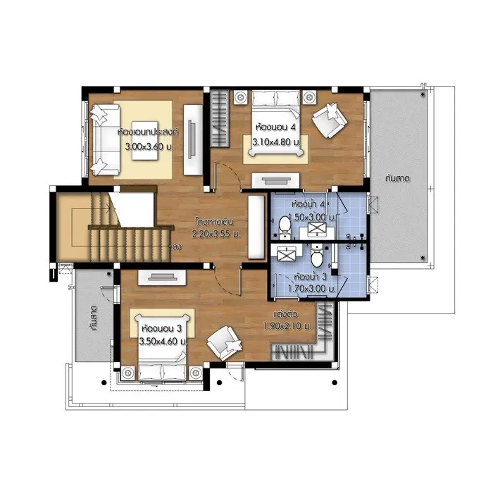 รูป NARASIRI HIDEAWAY 4 bedrooms, for sale - รูปที่ 11/12