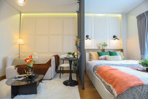 🏡 Condominium 23 sq m. 📍 Unio Rama 2 – Thakham (UNIO RAMA 2 – THAKHAM) ✨ Beautifully decorated room  Location walking distance to Central Rama 2