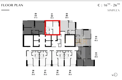 ขายคอนโด : PARK ORIGIN THONGLOR 1 bedroom, for sale