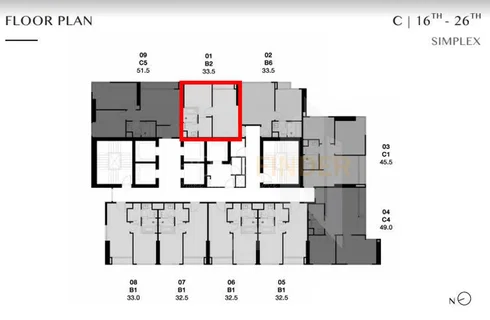 PARK ORIGIN THONGLOR 1 bedroom, for sale