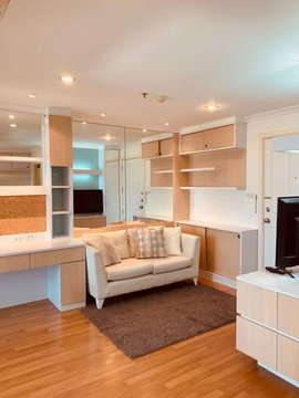 1Bed | 1Bath | MRT Phra Ram 9 | 34sqm | THB 17,500/mo | Fl.20 — Lumpini Place Rama 9 Bangkok
