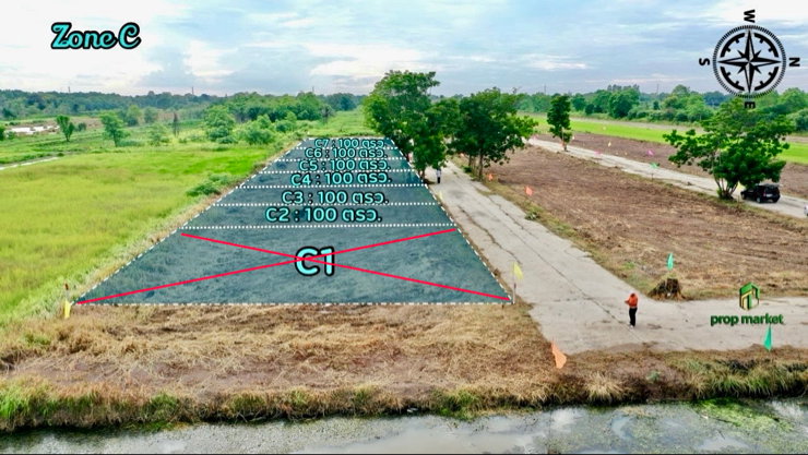 รูป ขายที่ดินปทุมฯ ที่ดินสวย ใกล้กรุงเทพฯ ราคาเพียง 5,900 บาท/ตร.ว. - รูปที่ 4/12