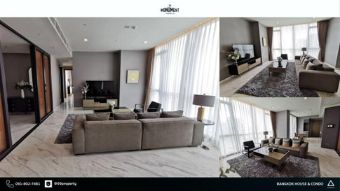 2Bed | 3Bath | BTS Thong Lo | 125sqm | THB 150,000/mo | Fl.16 — The Monument Thong Lo Bangkok