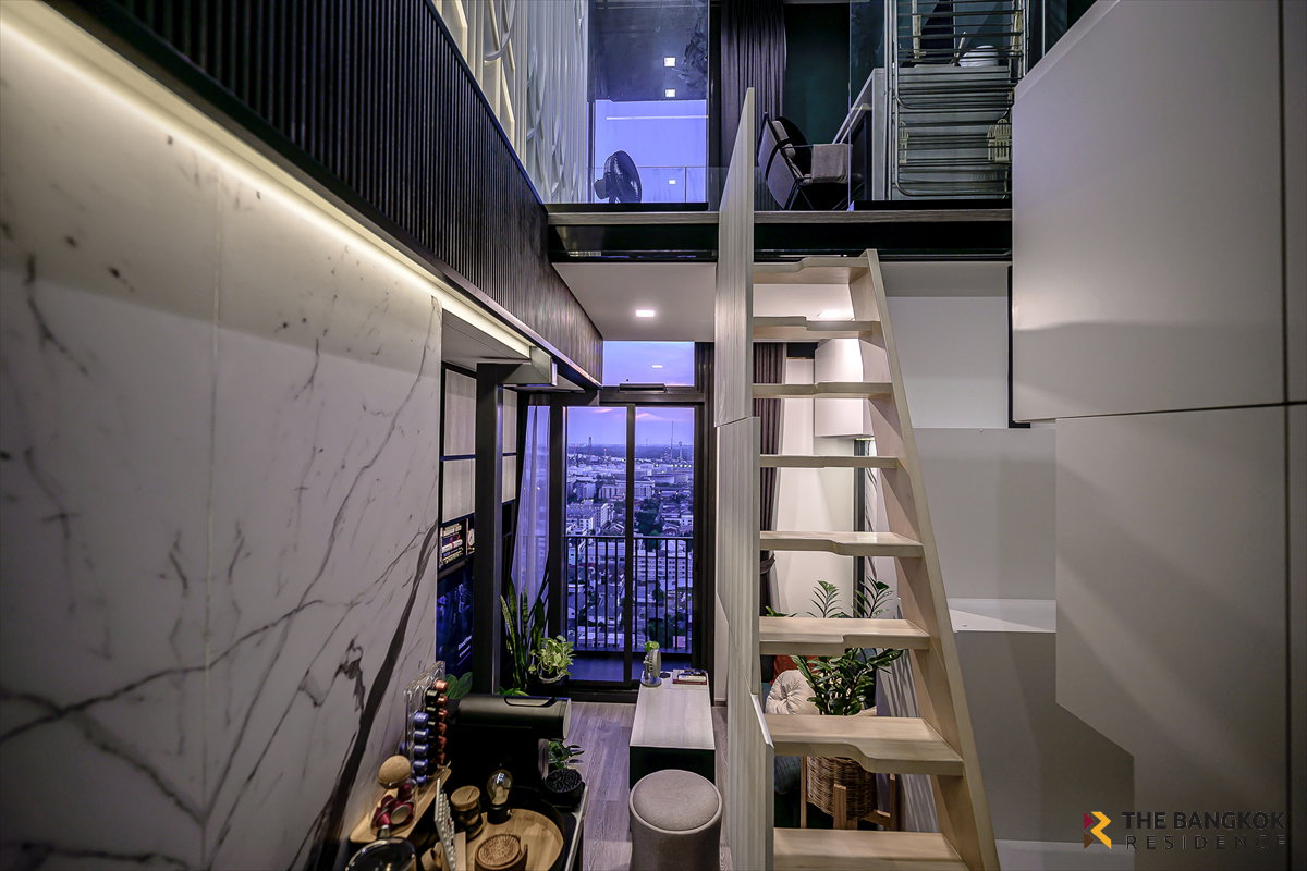picture Duplex  1 bed,The ultimate river view The Line Sukhumvit 101 near  BTS Punnawithi - 3/18