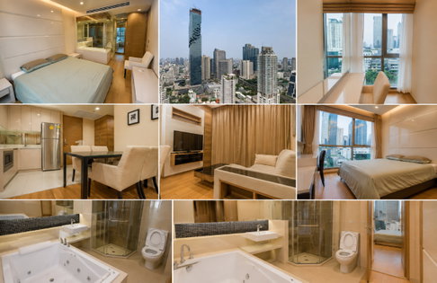 2Bed | 2Bath | BTS Saint Louis | 66sqm | THB 45,000/mo | Fl.8 — The Address Sathorn Bangkok