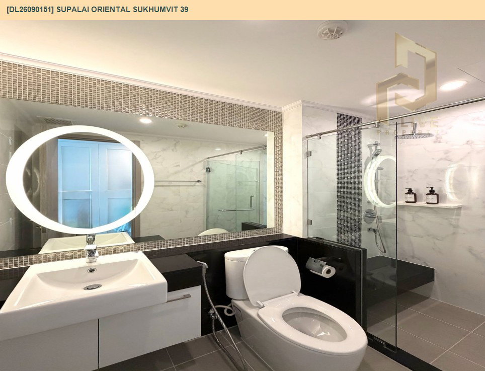 รูป DL26090151 ให้เช่าคอนโด ศุภาลัย โอเรียนทัล สุขุมวิท 39 (Supalai Oriental Sukhumvit 39) ใกล้ BTS พร้อมพงษ์ พร้อมเข้าอยู่ โทรด่วน 0614453194 LineID @952jdxxk - รูปที่ 12/13