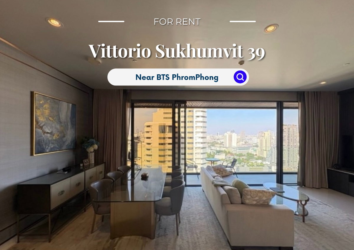 Vittorio Sukhumvit 39 | ราคา 150,000 บาท | ห้องสวย วิวดี เฟอร์นิเจอร์ครบ พร้อมอยู่