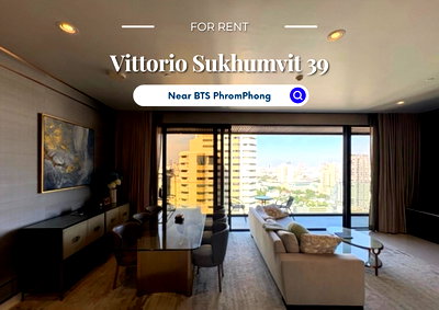 Condos for rent : Vittorio Sukhumvit 39 | Price 150,000 THB | Beautiful room, great view, fully furnished, ready to move in.