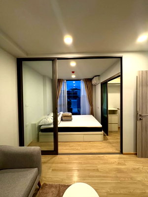 คอนโดให้เช่า : 1 ห้องนอน | 1 ห้องน้ำ | BTS Udom Suk | 25 ตร.ม. | 15,000 บาท/เดือน | ชั้น 4 — Esque Sukhumvit 101/1 กรุงเทพฯ