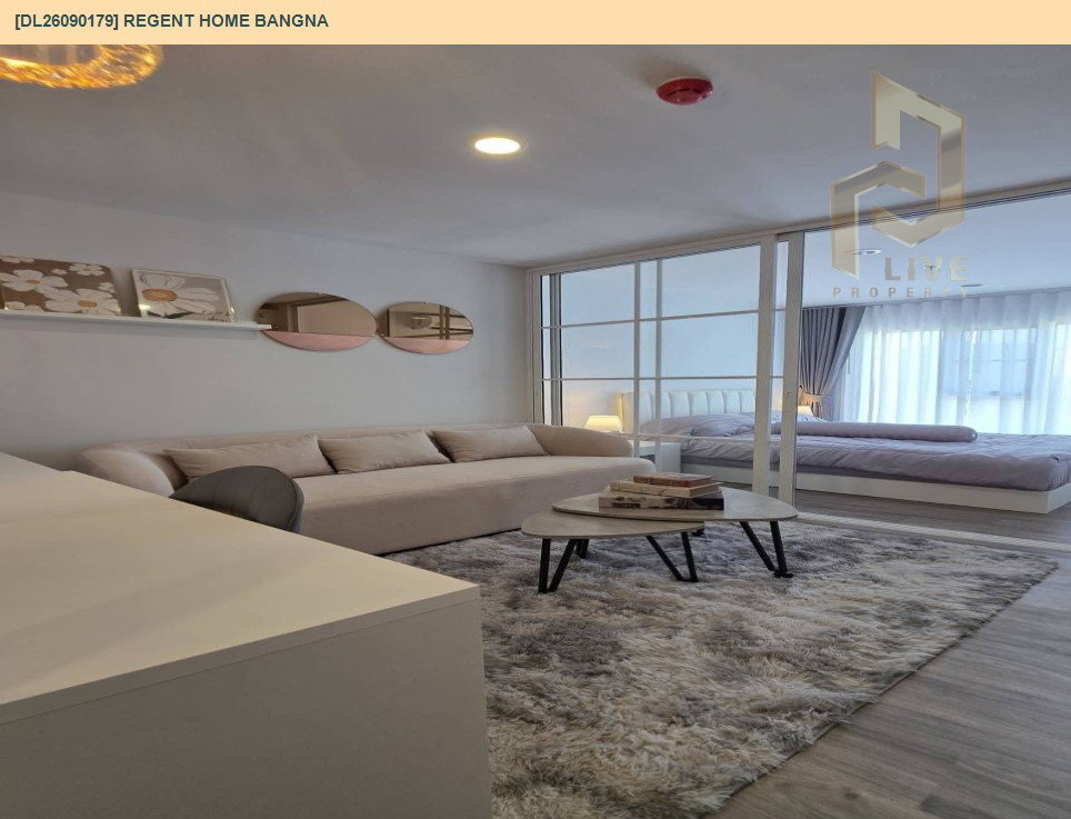 รูป DL26090179 ให้เช่าคอนโด รีเจ้นท์ โฮม บางนา (Regent home bangna) ใกล้ BTS บางนา พร้อมเข้าอยู่ โทรด่วน 0614453194 LineID @952jdxxk - รูปที่ 4/8