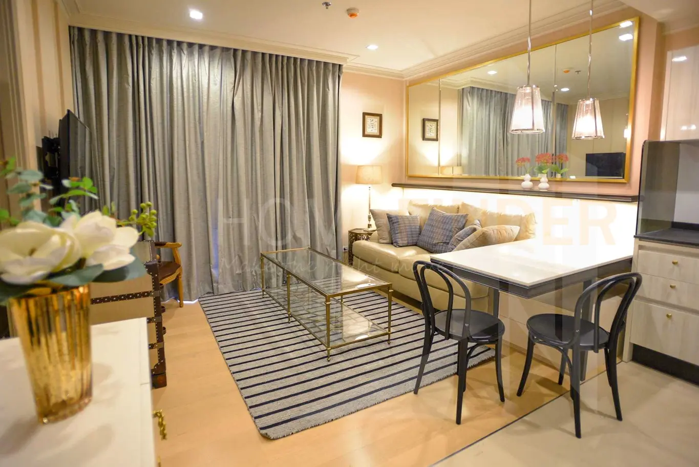 รูป HQ Thonglor by Sansiri 1 bedroom, for rent - รูปที่ 1/5