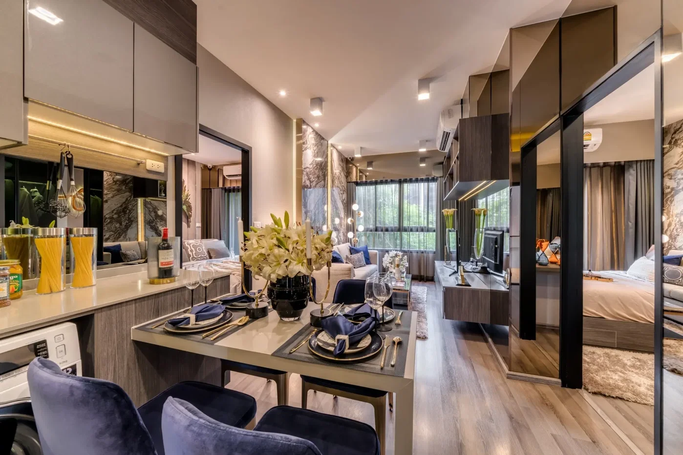 รูป IDEO Rama 9 - Asoke 2 bedrooms, for sale - รูปที่ 2/7