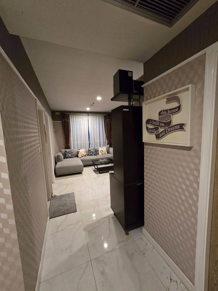 รูป Condo for rent at Lumpini Place water cliff /ลุมพินีเพลสวอเตอร์คลิฟ Size 48 sqm 2 bedroom 1 bathroom on 34th floor , Building B , Fully Furnished. - รูปที่ 8/11