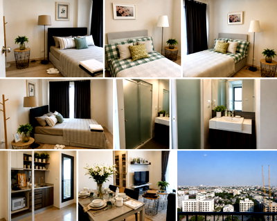 คอนโดให้เช่า : 2 ห้องนอน | 1 ห้องน้ำ | MRT Huai Khwang | 53 ตร.ม. | 35,000 บาท/เดือน | ชั้น 16 — Centric Ratchada - Huai Khwang กรุงเทพฯ