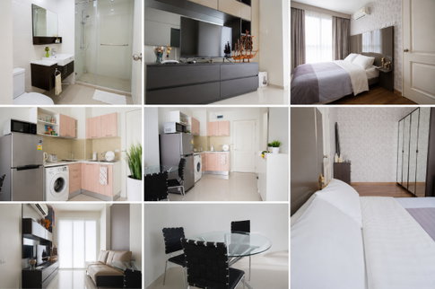 1Bed | 1Bath | ARL Makkasan | 40sqm | THB 16,000/mo | Fl.22 — Airport Link Bangkok