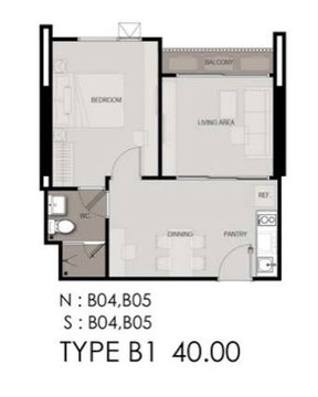 1Bed | 1Bath | BTS Phra Khanong | 40sqm | THB 22,000/mo | Fl.30 — Life Sukhumvit 48 Bangkok