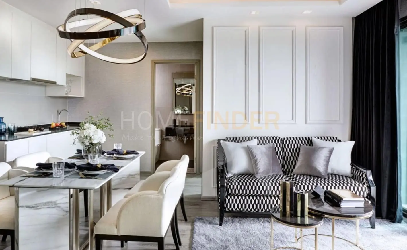 รูป Whizdom Avenue Ratchada - Ladprao 1 bedroom, for sale - รูปที่ 4/5