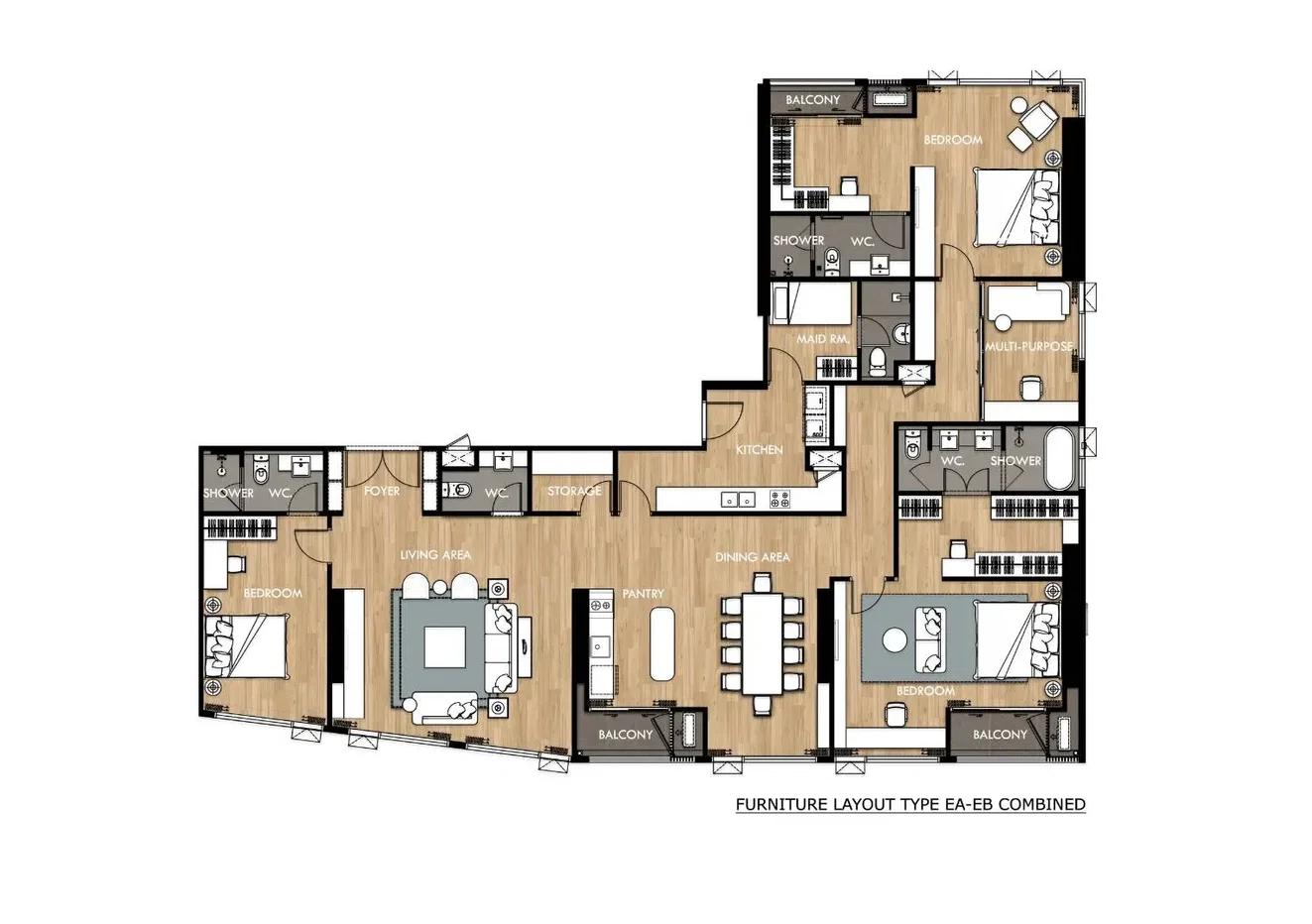 รูป The CROWN Residences 3 bedrooms, for sale - รูปที่ 8/8